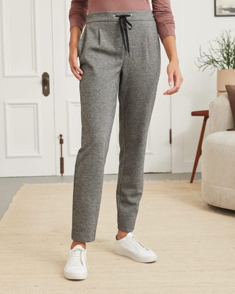 Knit Pique Pleated Jogger Pant