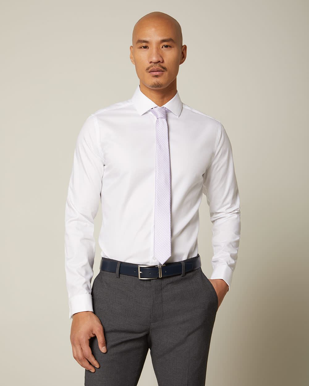 french cuff dress shirts slim fit