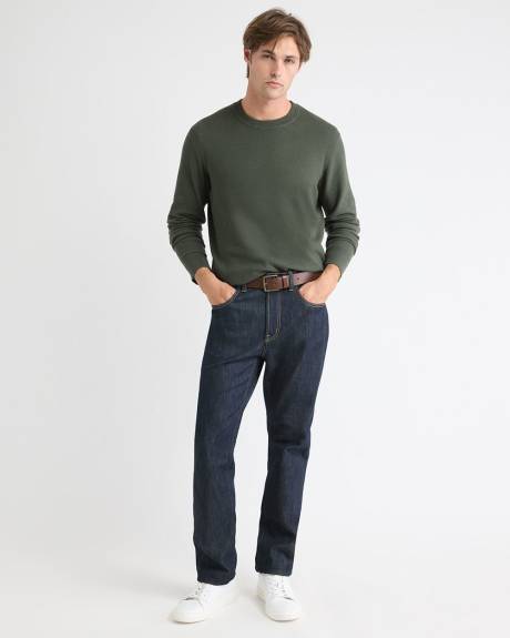 Long-Sleeve Crew-Neck Sweater