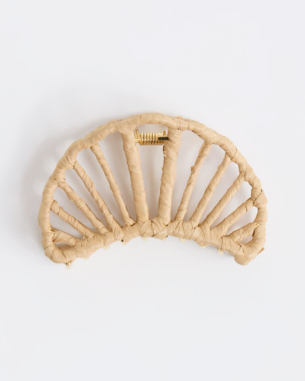 Croissant Raffia Hair Gripper
