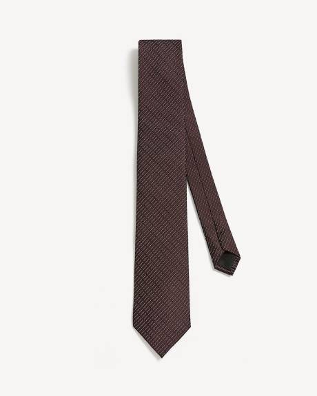 Striped Burgundy Regular Tie