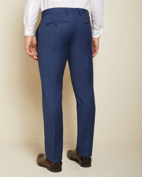 Pantalon de complet Essentiel Coupe étroite en mélange de laine Bleu - 34''
