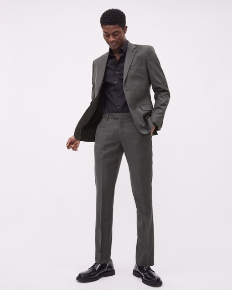 Dark Grey Wool Suit Blazer
