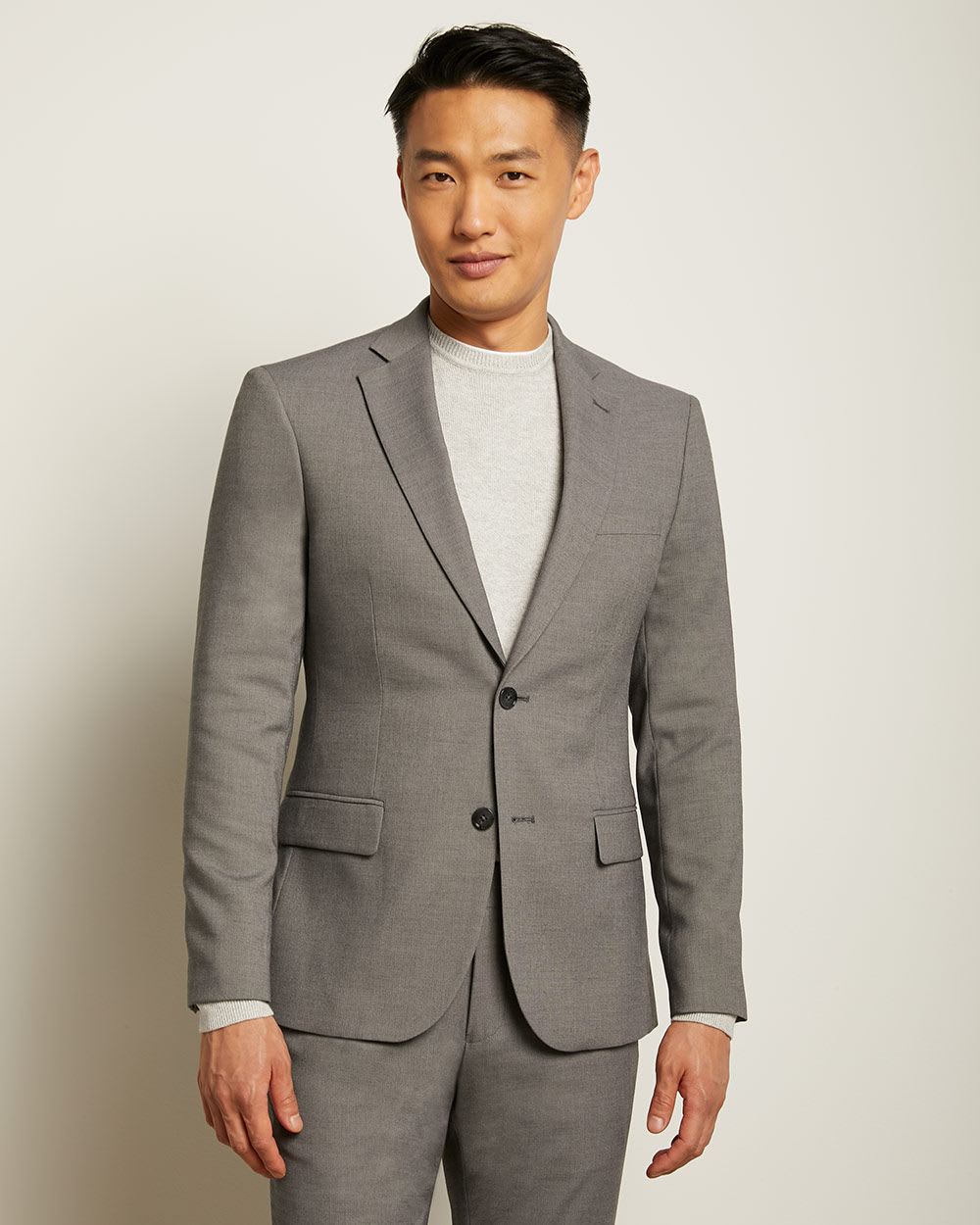 Essential Slim Fit grey suit Blazer - Tall