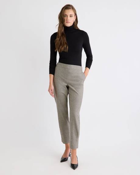 Pantalon Jogger à Taille Mi-Haute et Jambe Fuselée