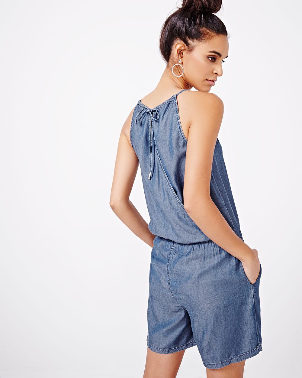 Chambray Romper RW&CO.