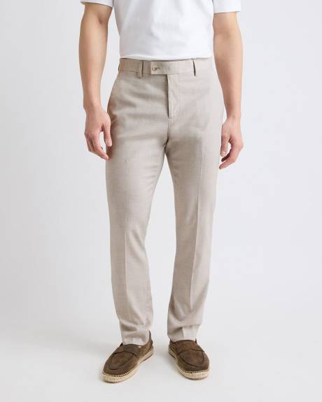 Slim-Fit Stone Suit Pant