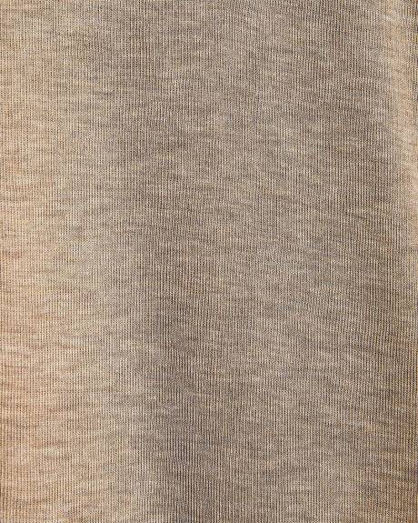 Wool-Blend High-Neck Long-Sleeve Top