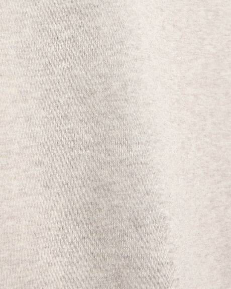 T-Shirt à Manches Très Courtes et Col Rond