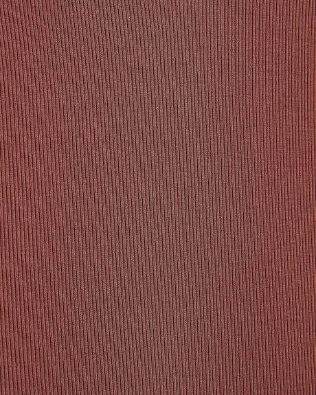 Crew-Neck Ribbed T-Shirt