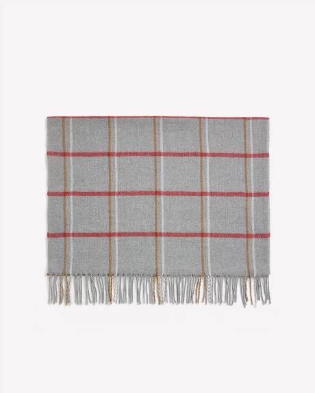Foulard Carreauté avec Franges