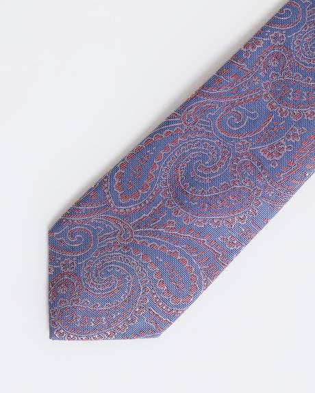 Regular Purple Tie with Paisley Pattern