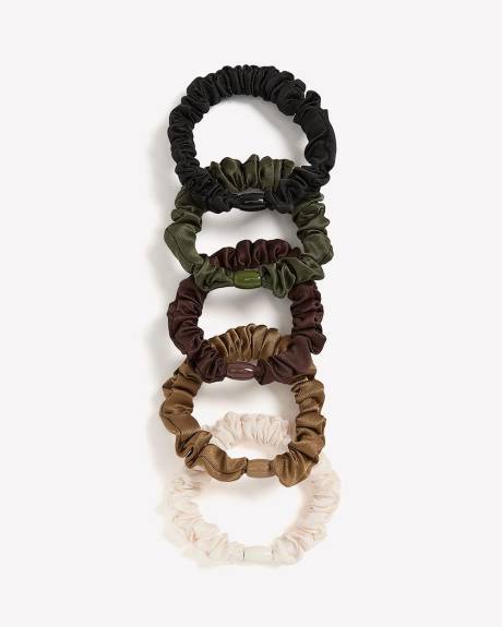 Petits Chouchous en Satin - Ensemble de 5