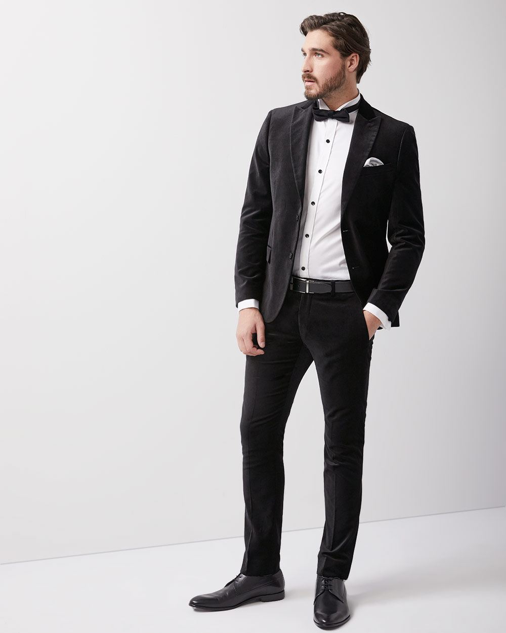french cuff tuxedo shirt slim fit
