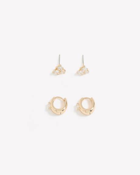 Duo Essentiel de Boucles d'Oreilles - 2 Paires