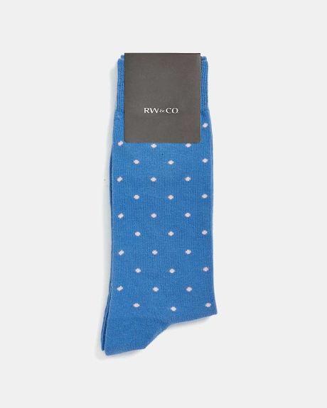 Blue Dot Socks