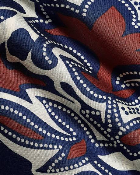 Sleeveless V-Neck Midi Dress with Belt