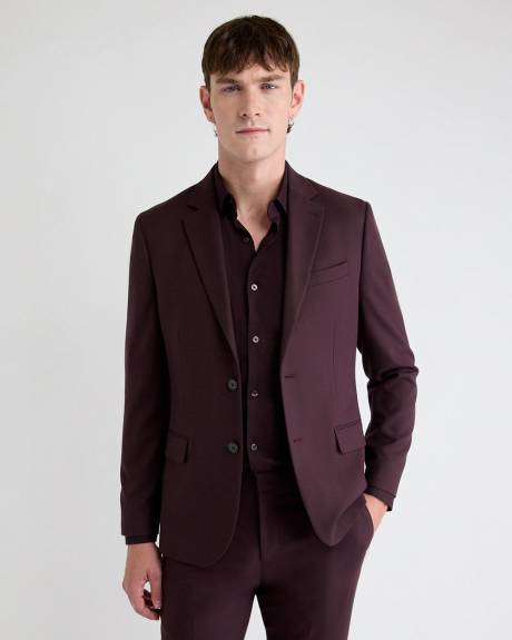 Slim-Fit Fig Suit Blazer