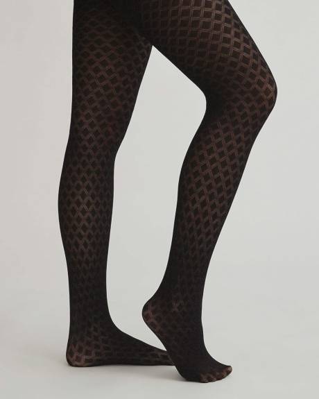 Diamond Pattern Tights