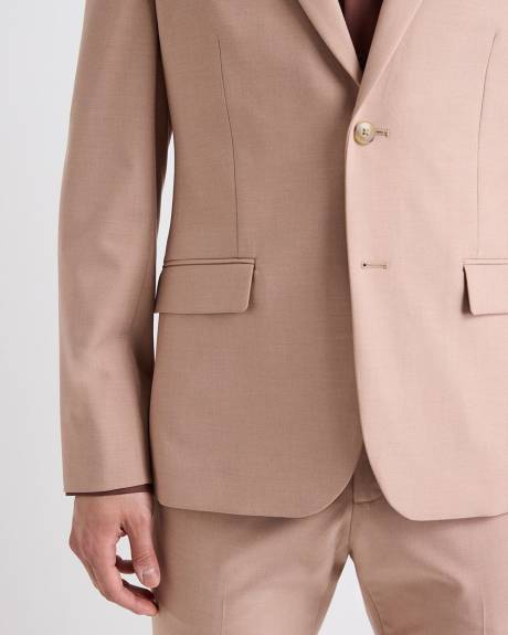 Veston de Complet Rose P&acirc;le &agrave; Coupe &Eacute;troite