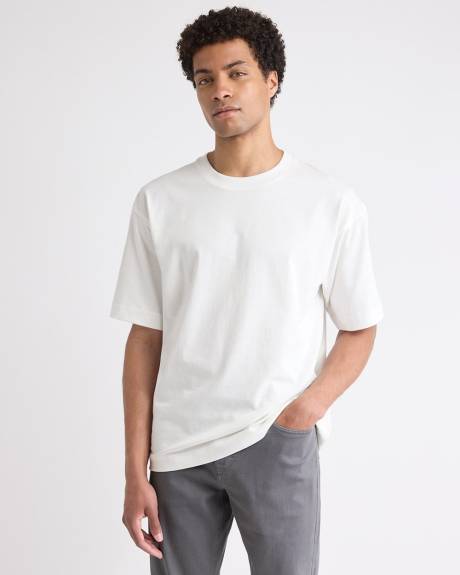 Heavy Oversized Short-Sleeve Crew-Neck Tee