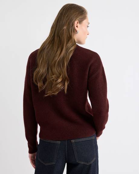 Pull à Col Rond et Manches Longues avec Boucle