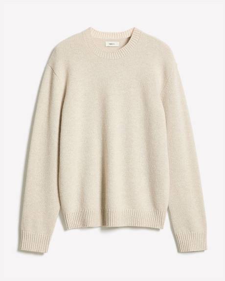 Pull à Col Rond en Laine D'Agneau