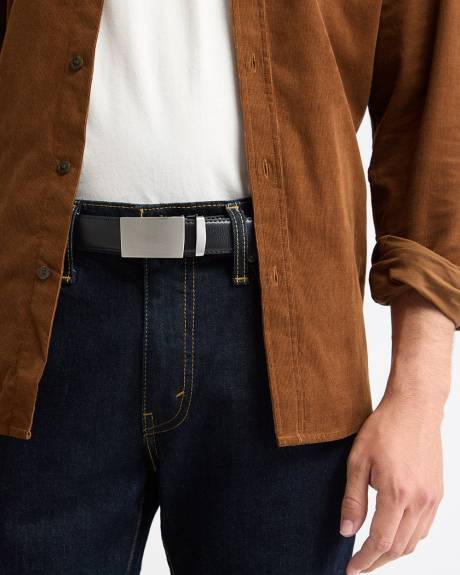 Ceinture en Cuir avec Plaque Automatique 30mm