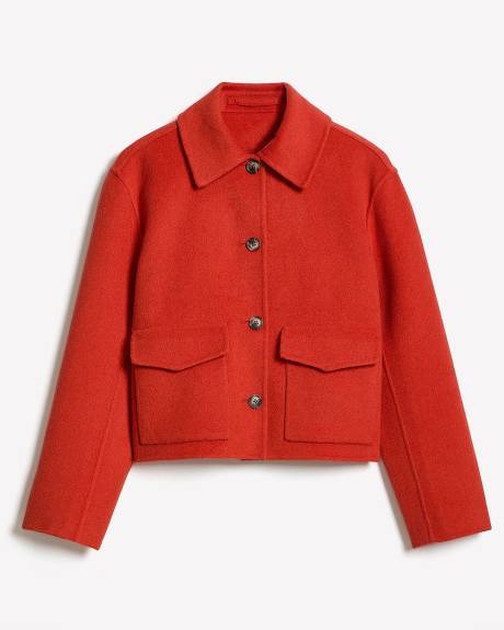 Wool-Blend Double-Face Worker Jacket