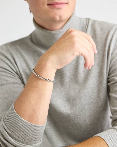 Stainless Steel Box Chain Bracelet