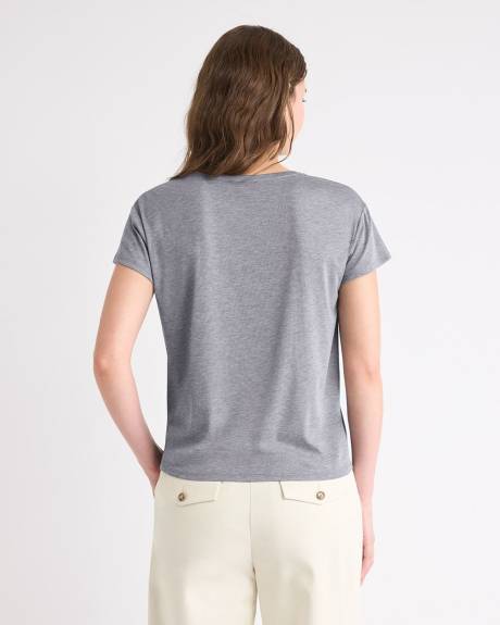 Silk-Blend Boxy Knit Top