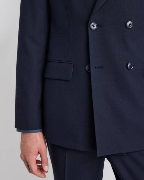 Tailored-Fit Navy Suit Blazer