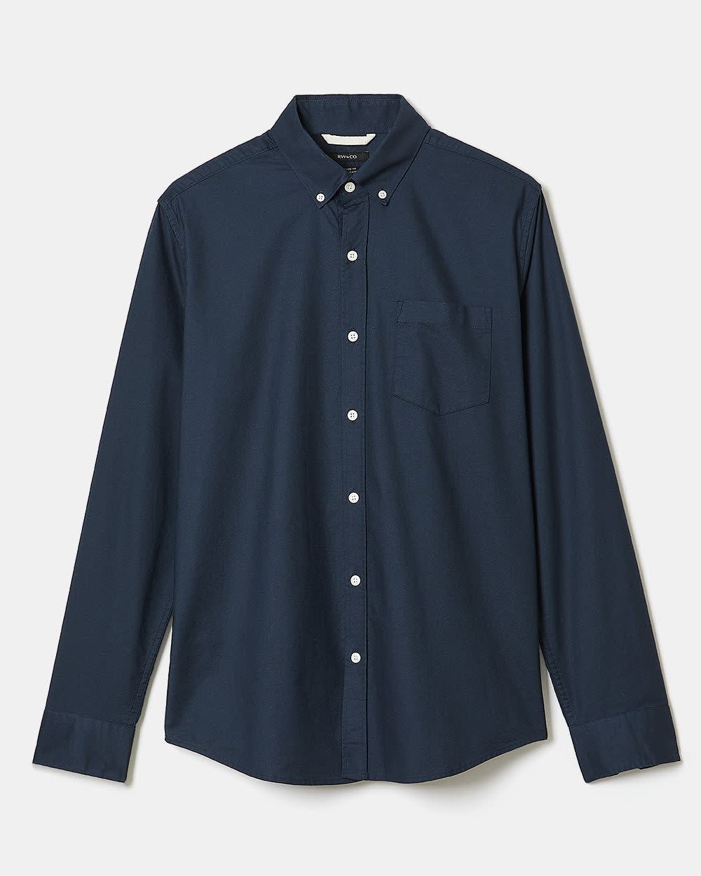 Tailored Fit Stretch Oxford Shirt | RW&CO.