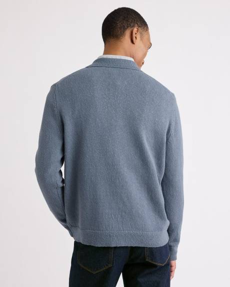 Pull Polo &agrave; Manches Longues