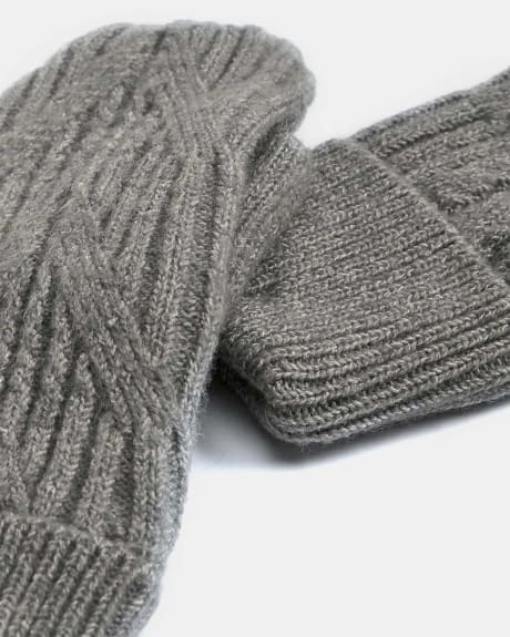 Knitted Fleece Lined Mittens