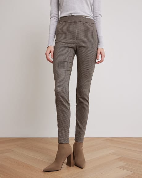 Houndstooth Twill Long City Legging Pant