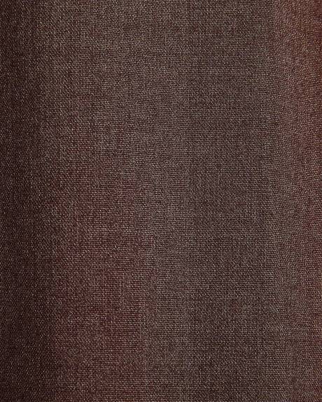 Pleated Tapered-Leg Taupe Suit Pant