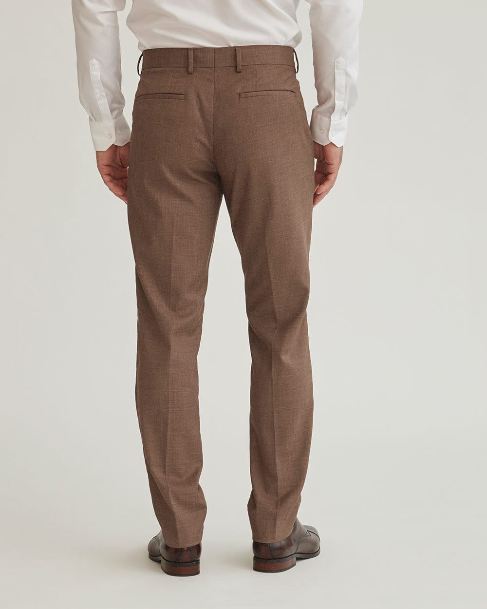 Slim Fit Rust Brown Suit Pant