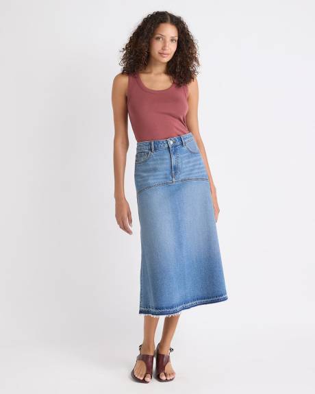 Camisole à Encolure Dégagée et Bretelles Larges