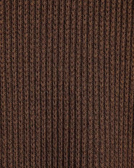 Pull à Manches Longues et Col Rond avec Cachemire