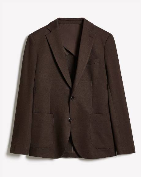 Slim-Fit Knit Blazer