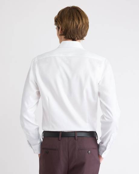 Slim-Fit White Dress Shirt