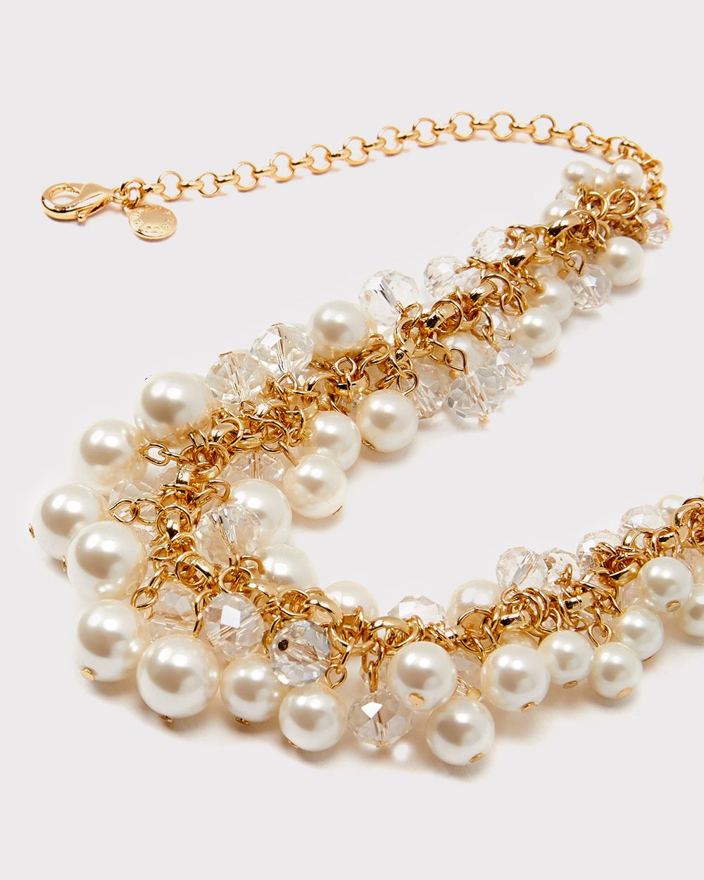Pearl cluster necklace
