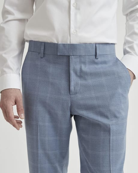Pantalon de Complet Carreauté Bleu