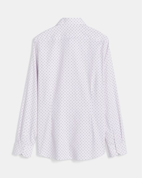 Micro Geometric Pattern Dress Shirt