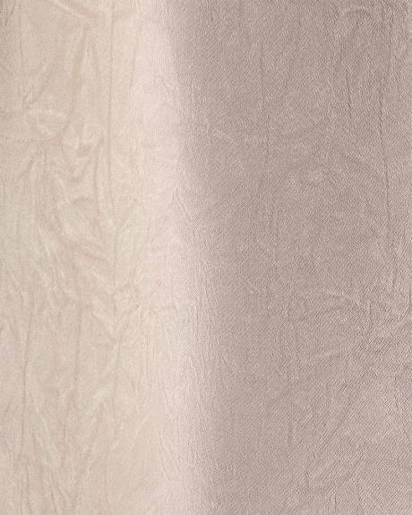 Blouse Sans Manches à Col V en Satin avec Garniture en Dentelle