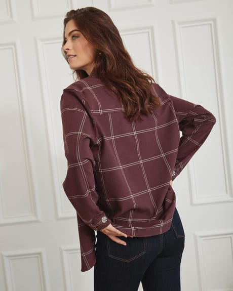 Flannel Shacket Blouse