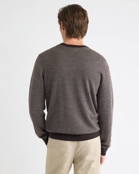 Merino Wool Crew Neck Sweater