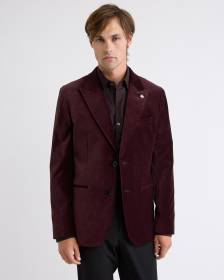 Tailored Fit Velvet Suit Blazer