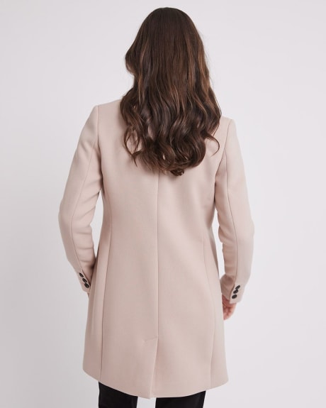 Classic Twill Coat with Flap Pockets at Chest